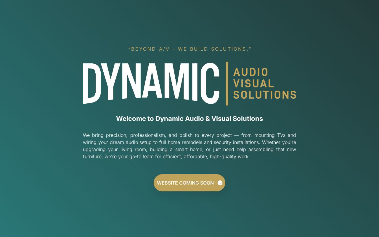 Dynamic Audio Visual Dynamic AVS